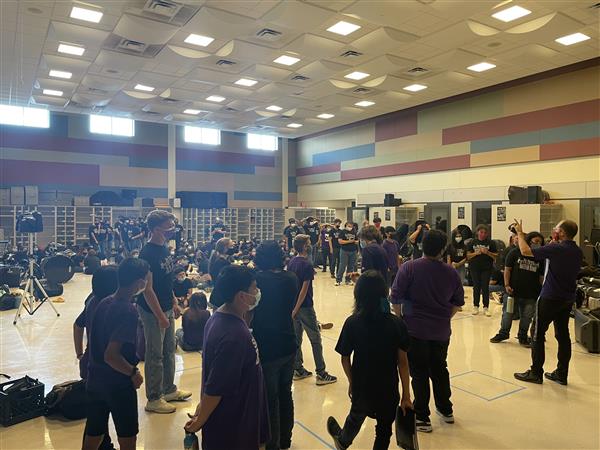 Little Rattler Night: Middle School students in the SMHS Band Hall